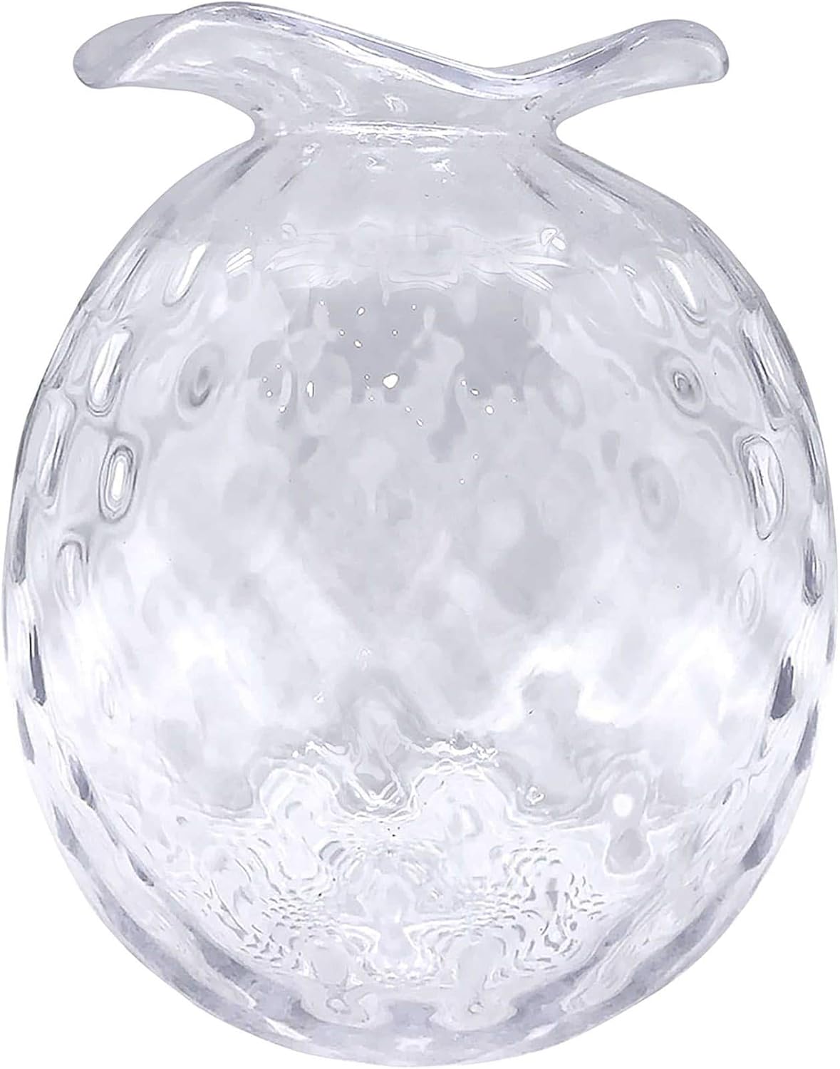 Amazon Com Mariposa Handblown Large Glass Pineapple Bud Vase Clear Home Kitchen