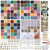Box-O-Beads Earth Tones Clay Beads Bracelet Making Kit &ndash; 23,550 Pieces Jewelry Making Kit with 108 Colors &ndash; Friendship Bracelet Set for DIY Crafts, Girls, Teens &amp; Jewelry Making Projects