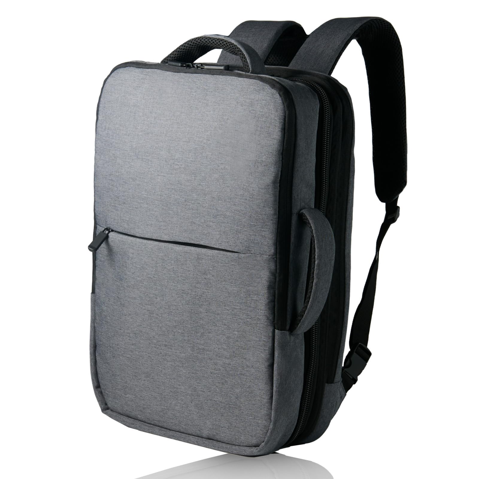 [グレヴィオ] ビジネスリュック 2way 3way 薄型 大容量 拡張機能付き 撥水 キャリーオン 軽量 リュック メンズ バックパック USB 黒 グレー ネイビー ブラック (b.2way, b.ライトグレー)商品画像
