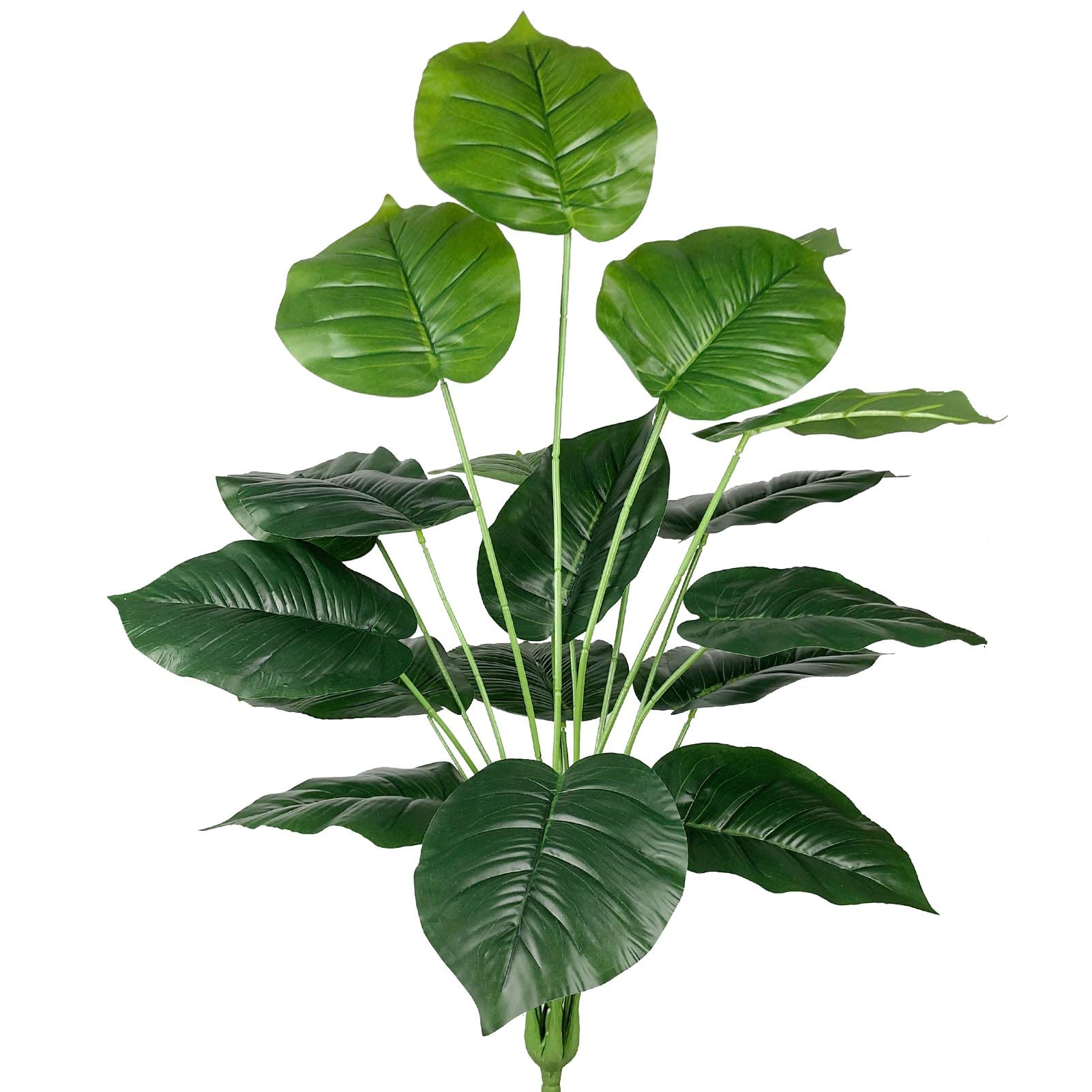 AIVORIUY Artificial Plants 29" Tall Fake Tropical Tree Leaves with Stems, Faux Palm Tree Imitation Frond Leaf Plastic Plants Greenery Floral Jungle Party Home Garden Decoration (Green)