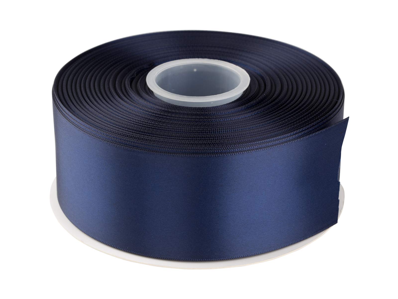 AVANAVA 50mm Wide Double Face Satin Ribbon - 45 Meters (370-Navy)