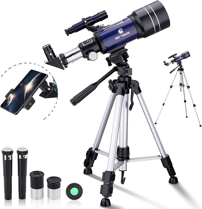 BNISE Telescope for Kids Beginners, 70mm Aperture Amazon.co.uk Camera