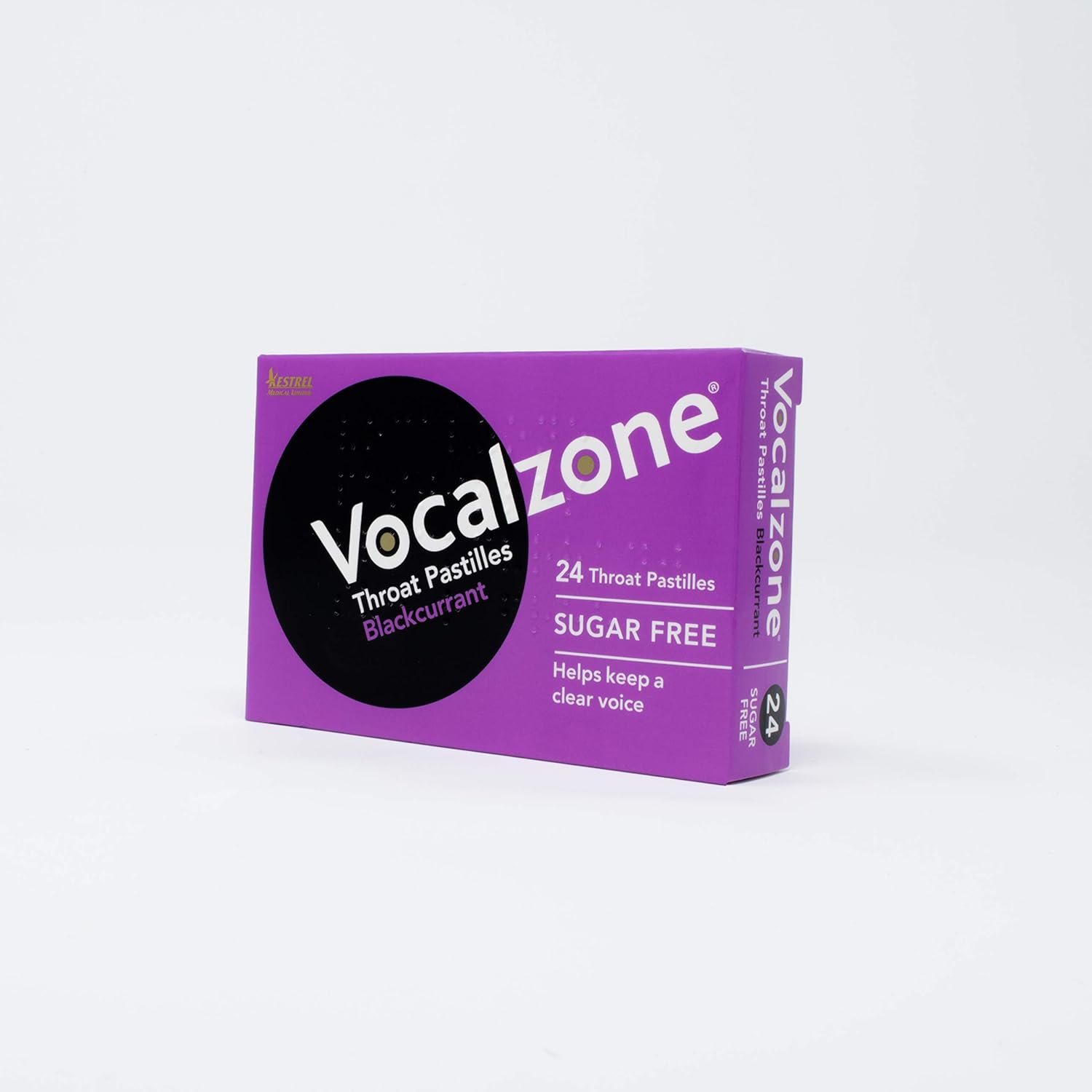 Vocalzone Throat Pastilles Blackcurrant Sugar Free 3 Packs 24- for Sore Throats and Hoarseness When Overusing Your Voice. Produced and Sold in the United Kingdom Since 1912 - Image 3