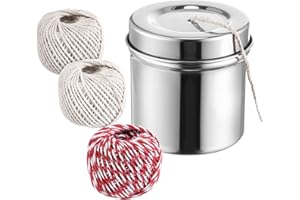 Kitchen Twine with with Stainless Steel Dispenser for Cooking Food Safe Crafts Bakers Kitchen Butcher Meat Turkey Sausage Roa
