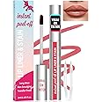 iMethod Lip Stain - Lip Liner Stain, Peel Off Lip Stain with Tweezer, Natural Long Lasting Lip Stain Peel Off, Waterproof, Easy to Use, Stay On All Day, Nude Pink
