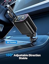 Starlight Retractable Car Charger with Retractable