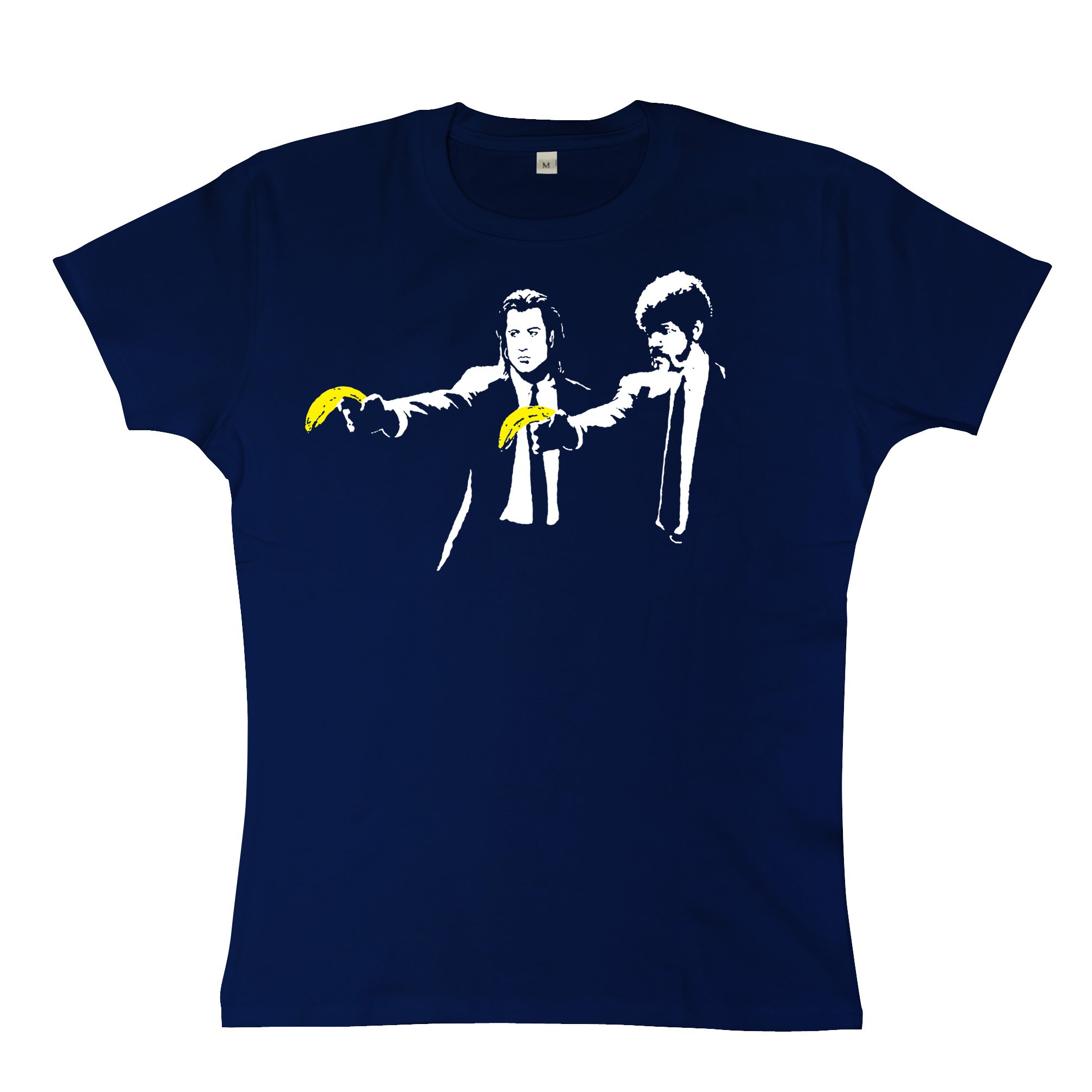 Womens Banksy T Shirt Pulp Fiction Bananas 8ball Originals Tees