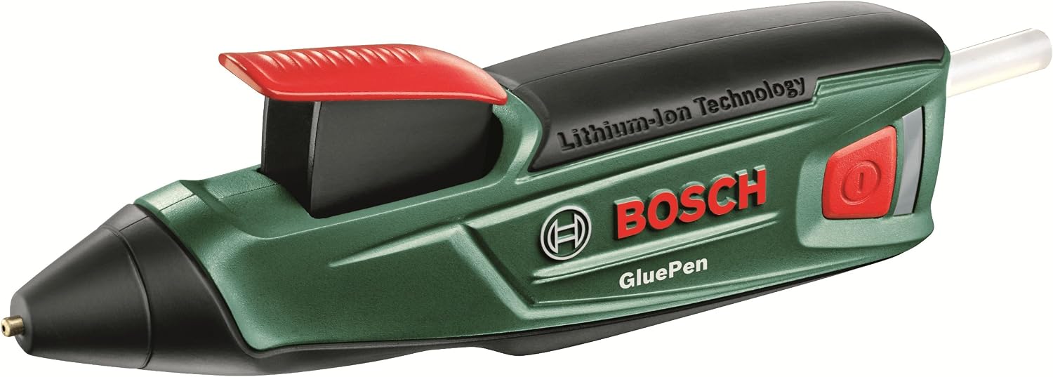 Bosch 06032A2070 Cordless Hot Glue Gun GluePen (Micro USB Charger, 4 x Ultrapower Glue Sticks, 3.6 V Cardboard Box)