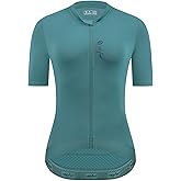YKYWBIKE Cycling Jerseys Women Short Sleeve,Bike Shirts for Women Breathable Cycle Jersey with 4 Pockets