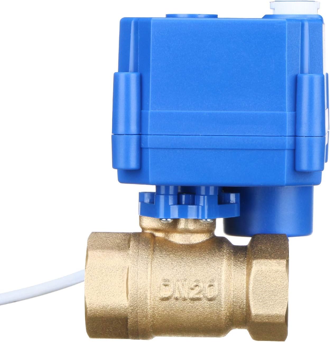 U.S. Solid Motorized Ball Valve- 3/4" Brass Ball Valve with Manual Function, Standard Port, 9-24V AC/DC and 2 Wire Auto Return Setup - Image 4