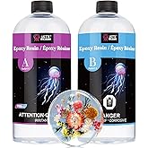 LET'S RESIN Epoxy Resin | Crystal Clear Epoxy Resin Kit | 64oz (1.89) | Odorless & High Gloss Resin for Coasters,Jewelry,Cast