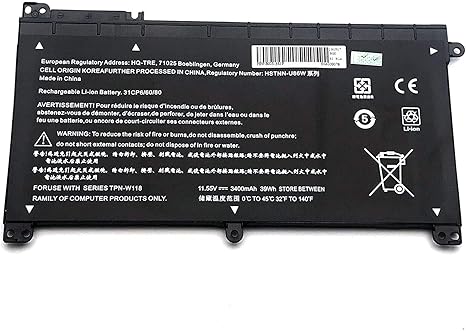 Amazon Co Jp ノートパソコンのバッテリーlaptop Battery For Bi03xl On03xl Hp Pavilion X360 13 U 14 Ax040wm 8443 850 8443 855 ト用pc 互換バッテリー 交換用充電池 パソコン 周辺機器