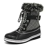DREAM PAIRS Women's River 3 Grey Mid Calf