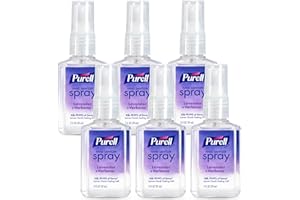 PURELL Hand Sanitizer Spray, Infused with Essential Oils, Lavender and Verbena Scent, 2 fl oz Travel-Size Bottle (Pack of 6) – 2024-04-EC