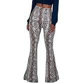 Herose Tall Ladies Soft Flared Leggings Pants Floor Length S-2XL
