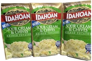 Idahoan Mashed Potatoes, Sour Cream & Chives, 4oz, 6-Pk