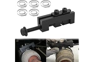 BREADEEP CV Boot Clamp Pliers Tool, Drive Shaft CV Axle Boot Clamps Removal and Expander Tool with 10 PCS 304 Stainless Steel Single Ear Hose Clamp Compatible with Toyota Lexus etc 09521-24010