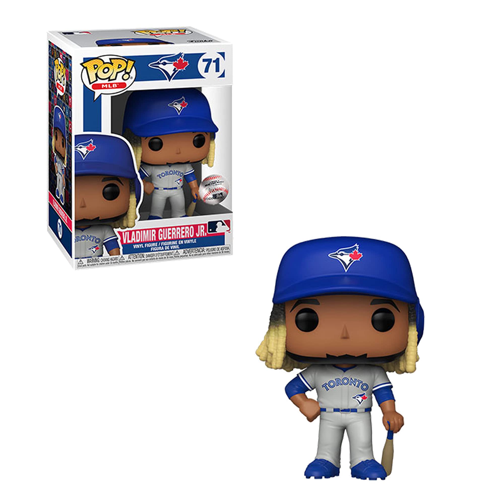 Funko POP! MLB: Blue Jays - Vladimir Guerrero Jr. - (Road Uniform) - Collectable Vinyl Figure - Gift Idea - Official Merchandise - Toys for Kids & Adults - Sports Fans - Model Figure for Collectors