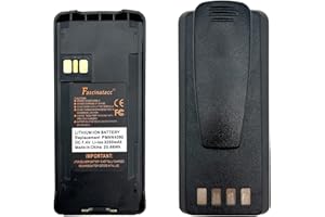 FASCINATACC PMNN4476A PMNN4082 3200mAh Li-ion Battery Replacement for CP185 CP100D CP1200 CP1300 CP1600 CP1660 CP476 CP477 EP350 Talkabout Radio PMNN4476 PMNN4081 PMNN4080 PMNN4080AR BLI-4081 with Belt Clip