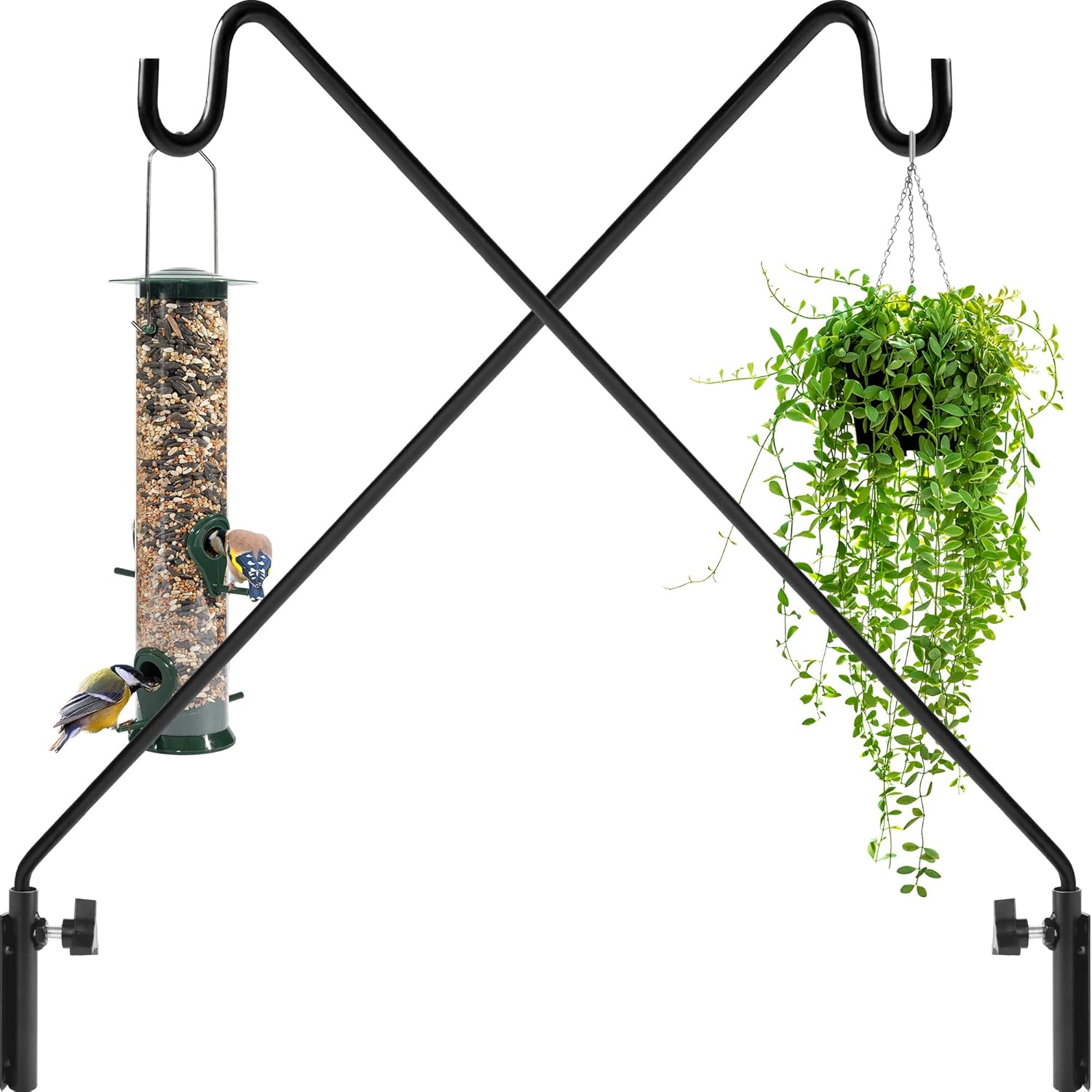 Outdoor Hanging Brackets - Heavy Duty Deck Hook Wall Mounted, 2 Pack, 37