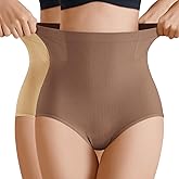 BOKIOW Women Shapewear Tummy Control Underwear,High Waisted Body Shaper Panties,Seamless Brief Girdle Panty for Women