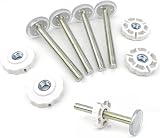 SZWLJ Stair Gate Pressure Fit Spares Set 4 Pack 10 cm White M10 view 3