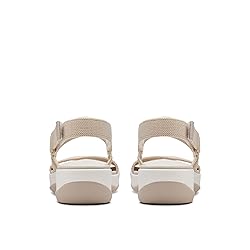 Clarks Women's Arla Stroll Flat Sandal, Beige