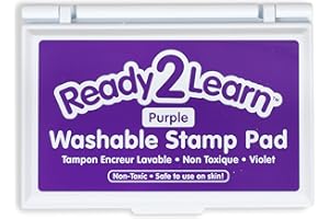 READY 2 LEARN Washable Stamp Pad | Purple | Non-Toxic | Fade Resistant | Decorate Scrapbooks, Posters and Cards