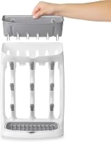 OXO Tot Space Saving Drying Rack – Upright, 9 Hooks, Removable Tray view 9