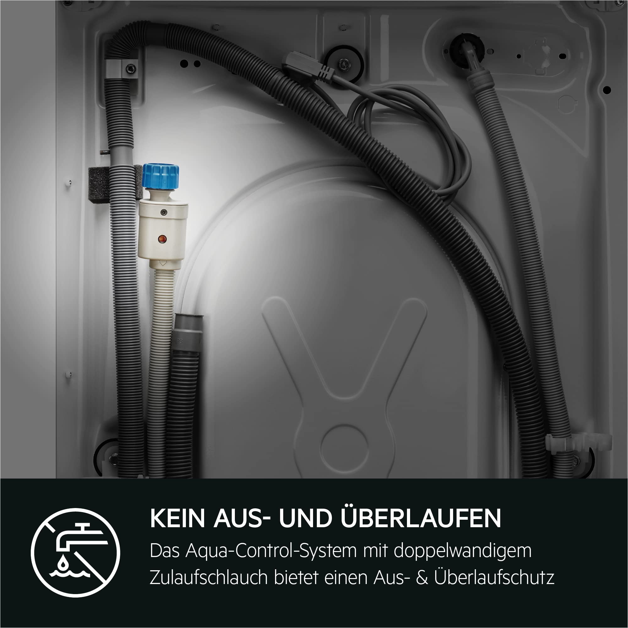 AEG Waschtrockner, 8 kg Waschen, 5 kg Trocknen, Serie 7000 ProSteam - Dampf-Programm–Weniger Bügeln & mehr Frische, EEKLD/A, NonStop 1kg-in-1h, Mengenautomatik, Inverter Motor, 1400 U/min, LWR7AMZ48WD 8