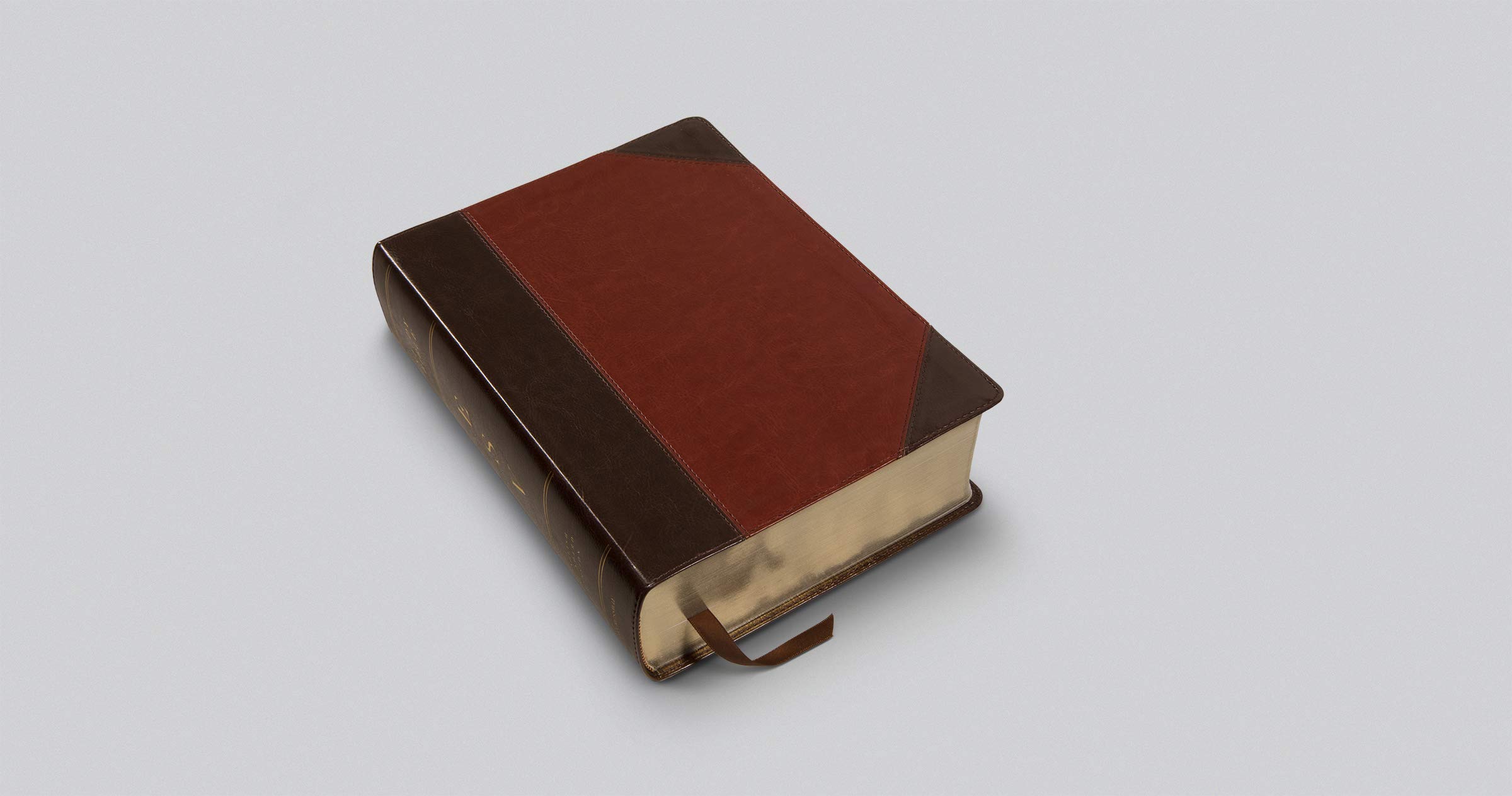 ESV Study Bible, Large Print (TruTone, Brown/Cordovan, Portfolio Design)