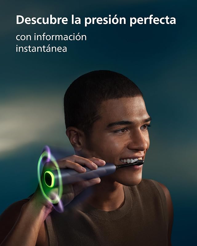 Escova de dentes elétrica Sonicare Next-Generation DiamondClean 9000 - com feedback inteligente de cobertura, feedback inteligente de pressão e 21 definições, cetim malva, HX9214/85