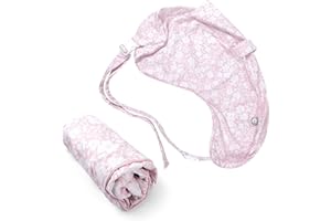 Boppy Uplift Nursing Pillow Cover - Soft Washable Microfiber Bottle & Breastfeeding Pillow Cover with Belt (Uplift Feeding Pillow Sold Separately) - Pink Frost Floral