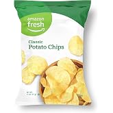 Amazon Fresh, Classic Potato Chips, 11 Oz (Previously Happy Belly, Packaging May Vary)