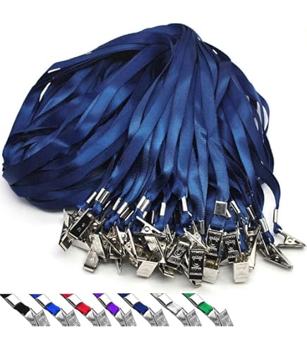 Buy 100pcs Rope ID Neck Lanyards With Swivel J Hook For ID Cards/badges Online In India