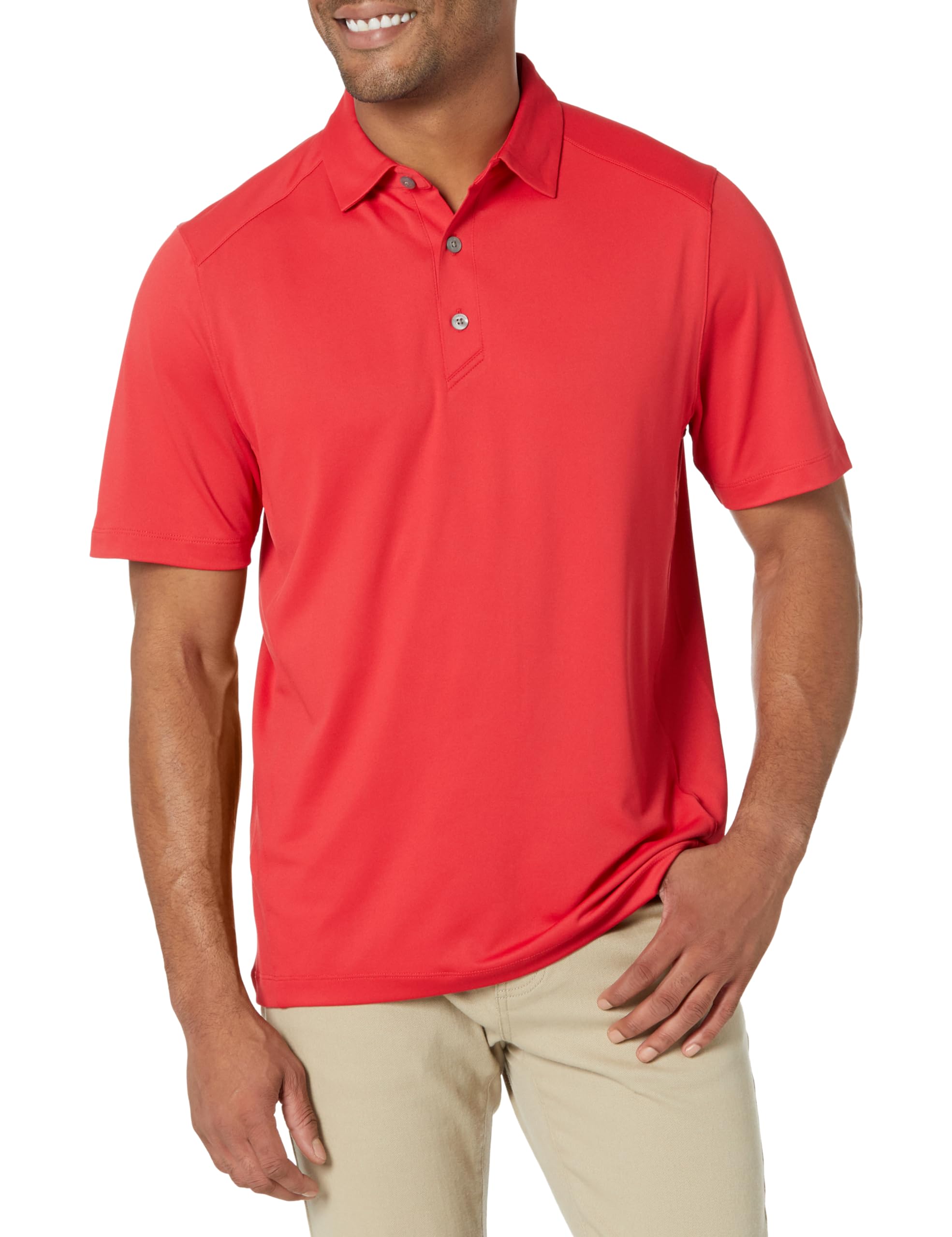 Cutter & Buck Forge Eco Stretch Recycled Mens Polo, Red, XL