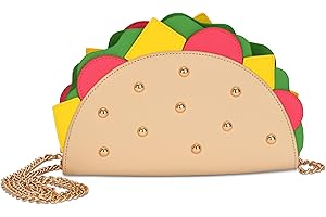 iscream Crossbody Purse in Faux Patent Leather with Zipper Closure, Snack Shack Collection