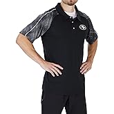 Zubaz Men's NFL Elevated Mono Polo Shirt with Tonal Viper Print Sleeves