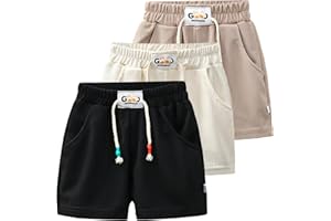 HSTiSan Toddler Boy's Sports Shorts Lightweight Athletic Running Kids Short Outdoor Summer Active 12M-9Years