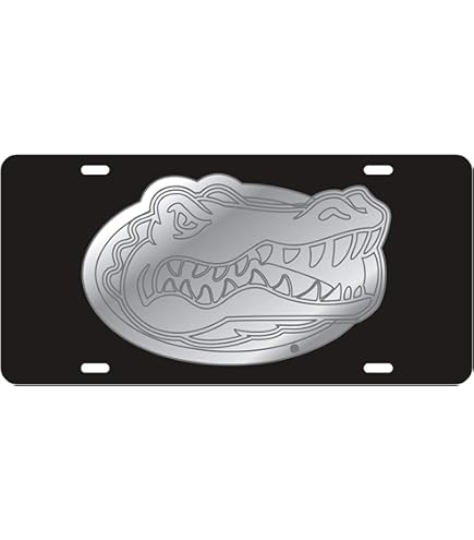 University Of Florida Gators Vintage Metal License Plate Frame OLD LOGO