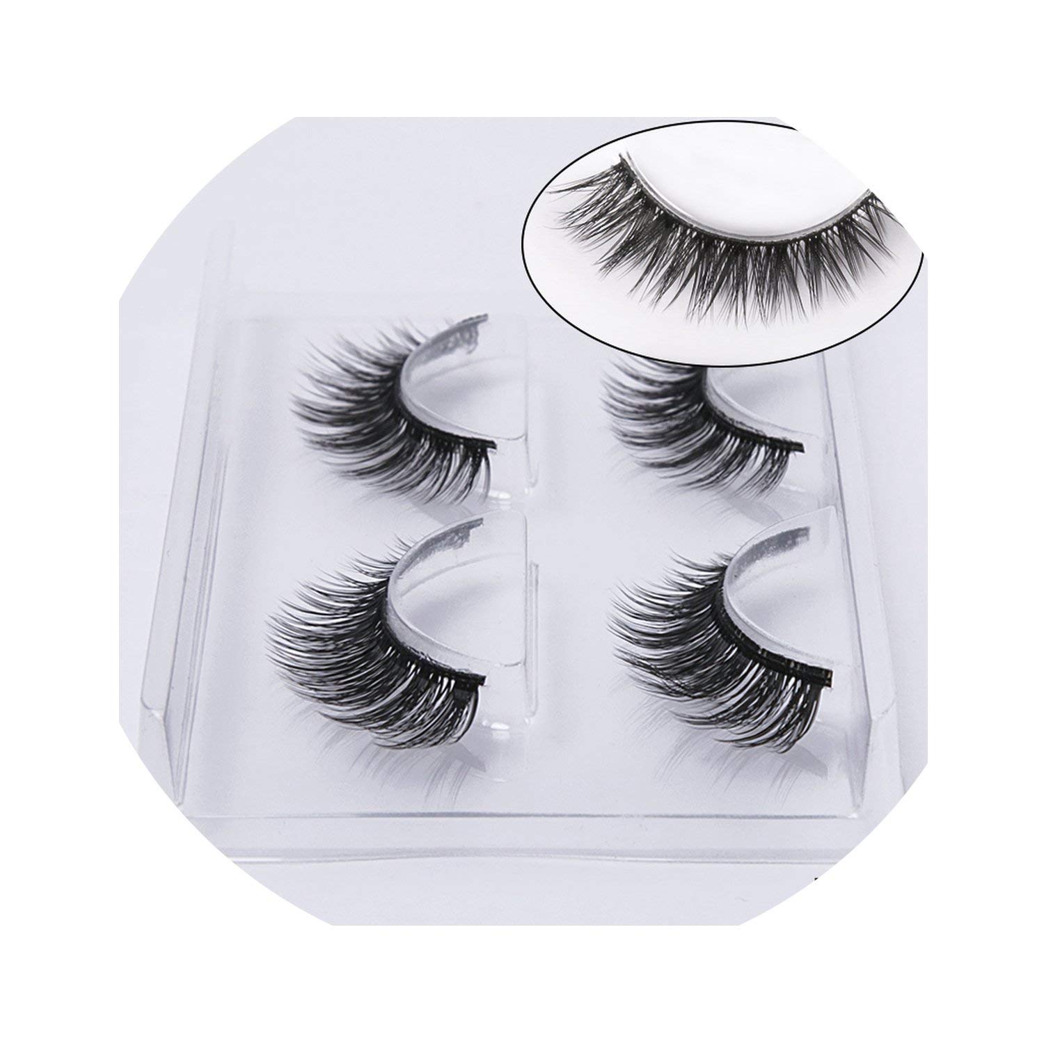 1/2 pairs natural false eyelashes fake lashes makeup kit 3D Mink Lashes eyelash extension mink eyelashes maquiagem,CURL,2pair 764