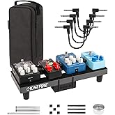 Ghost Fire Guitar Pedal Board Aluminum Alloy 0.9lb Super light Effect Pedalboard 14.9"*5.5"with Carry Bag,SPL-1.5