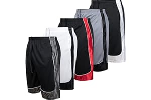 Ultra Performance 5 Pack Mens Shorts, Athletic Gym Shorts Workout Basketball Shorts for Men, SM - 5X