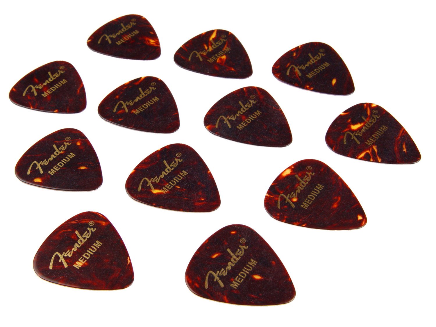 Fender 351 Plektren Medium 12 per Pack
