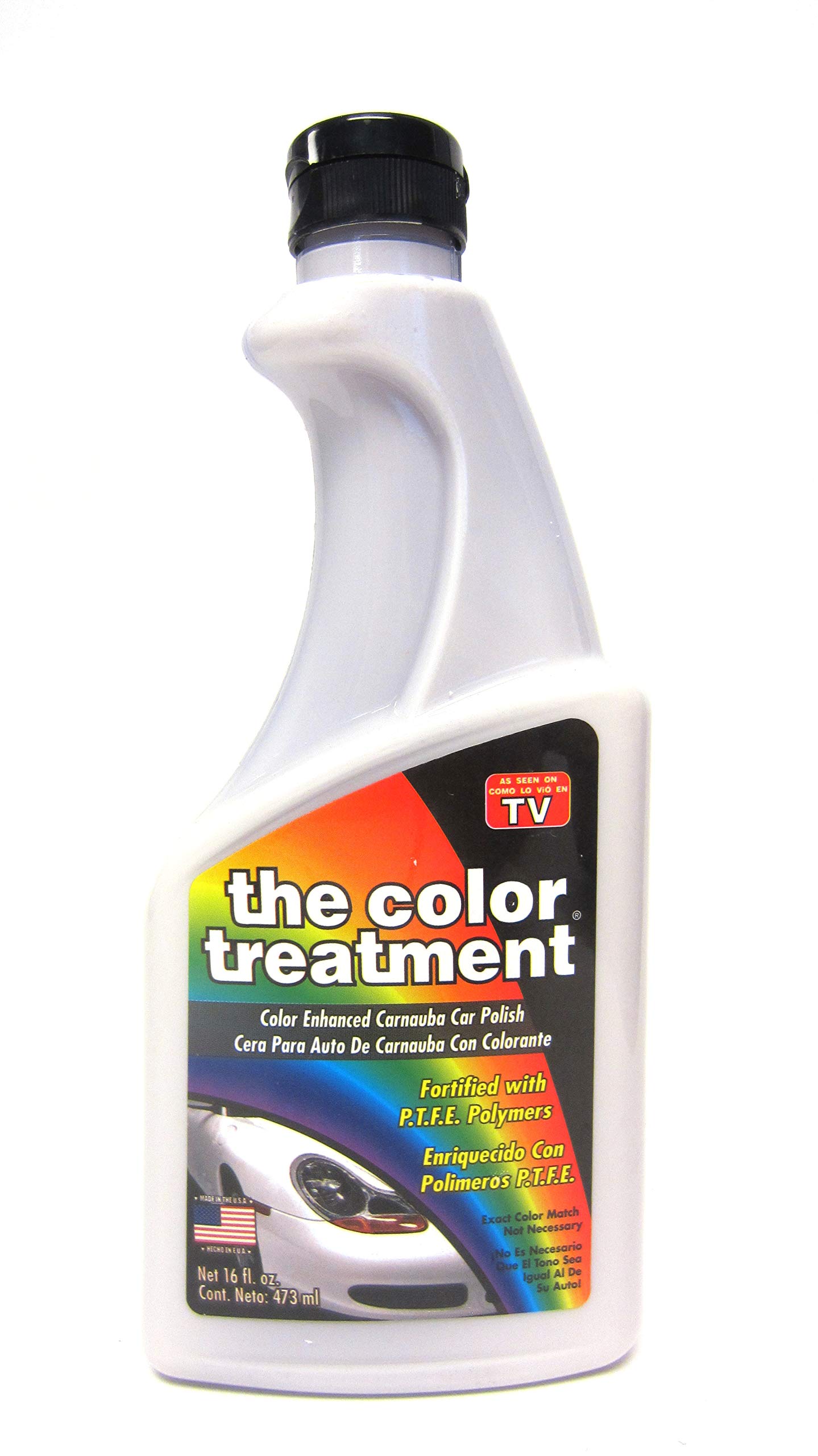 The Treatment Colour Enhanced Liquid Wax Polish - White - helps Scratches Swirls - 473ml