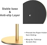 Niffgaff Kitchen Roll Holder Gold Free Standing Stainless Steel Organizer view 4
