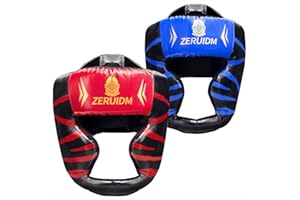 2 Pack Boxing Headgear for Adult Men Kids, Thickened Training Sparring Head Guard for MMA Kickboxing Muay Thai Equipment