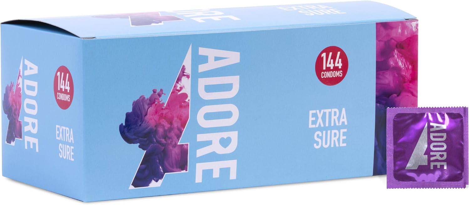 Adore Extra Sure Condoms - Pack of 144, 1 count (Pack of 144)