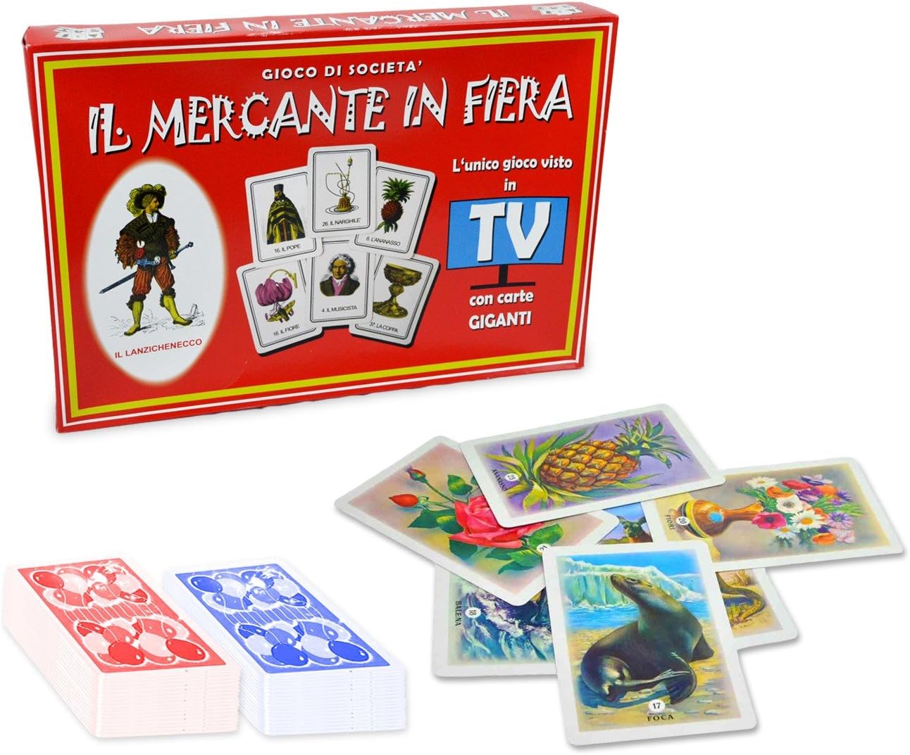mws Gioco da Tavolo di società Il MERCANTE in Fiera con Carte giganti