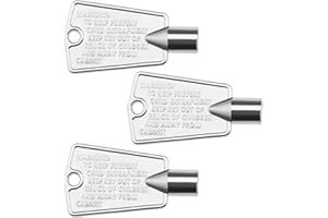 The Lord of the Tools 3Pcs Freezer Door Key Replacement 216702900 297147700 Compatible with Frigidaire Compatible with Kenmore Metal Refrigerator Door Key